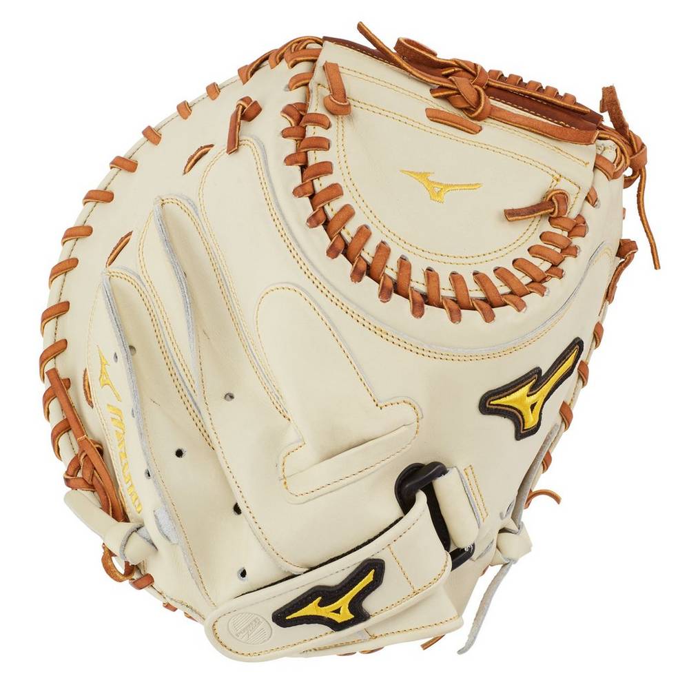 Catchers Mitt Mizuno Softball Classic Series Fastpitch 34.5" - Mulher - Prateadas/Marrom - PQWHM5739